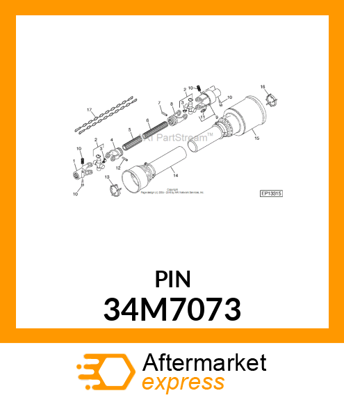 PIN, SPRING 34M7073