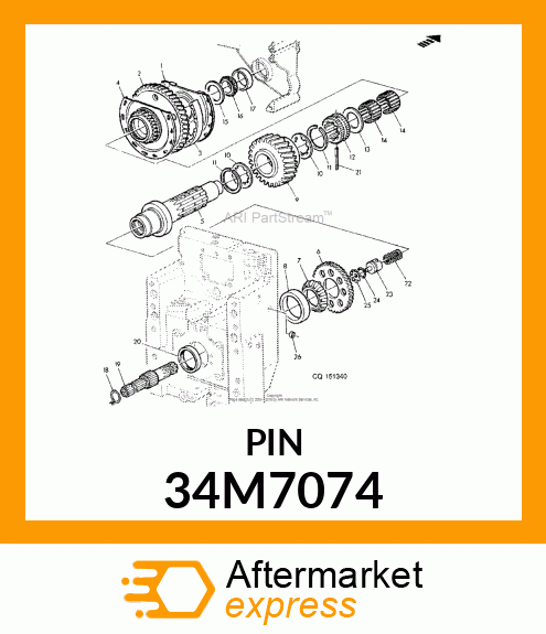 PIN, SPRING 34M7074