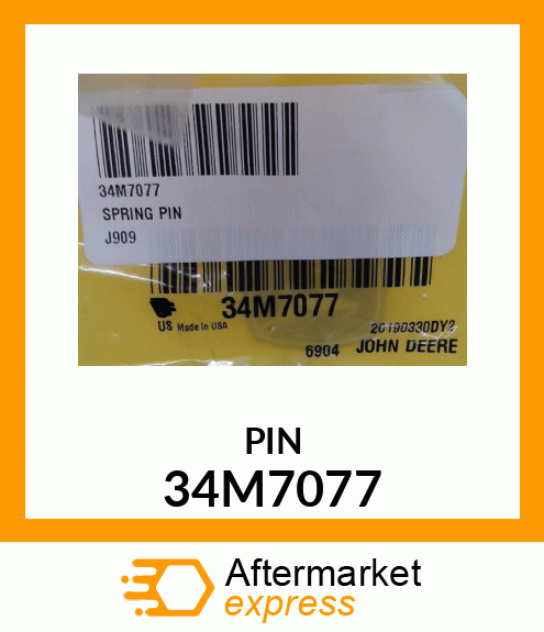 PIN, SPRING 34M7077