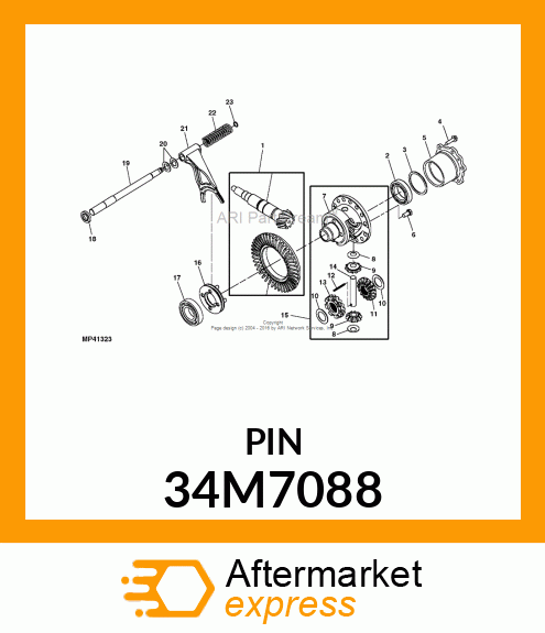 PIN, SPRING 34M7088