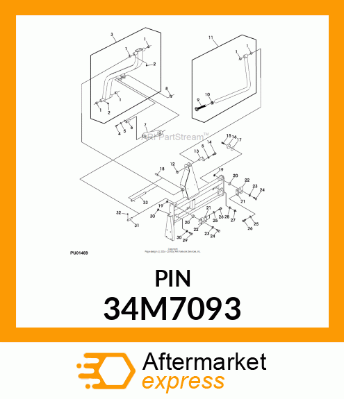 PIN, SPRING 34M7093