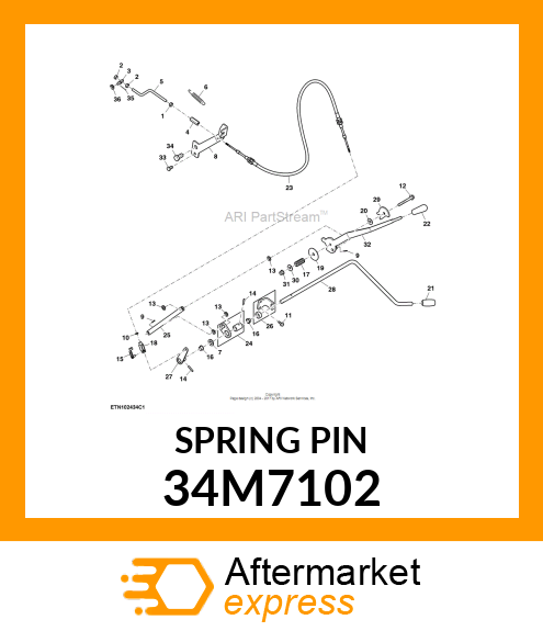 PIN, SPRING 34M7102