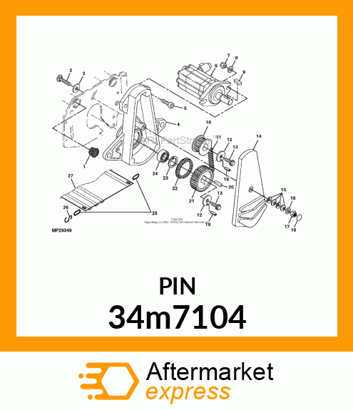 PIN, SPRING 34m7104