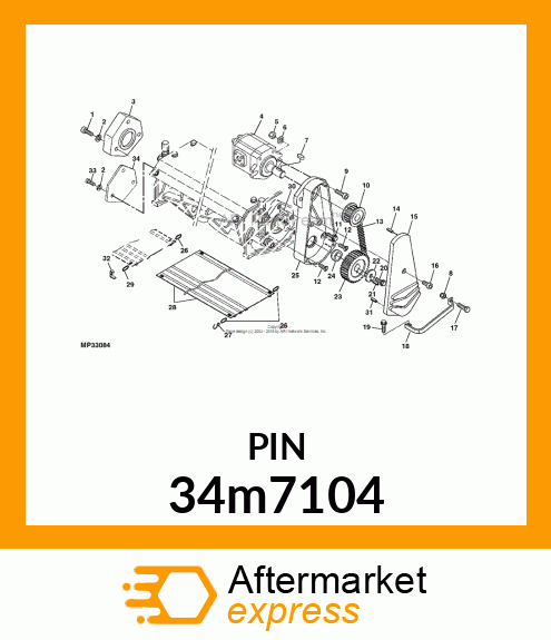 PIN, SPRING 34m7104