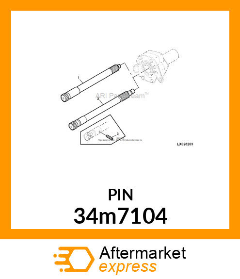 PIN, SPRING 34m7104