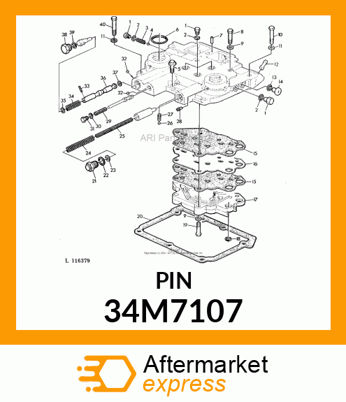 PIN, SPRING 34M7107