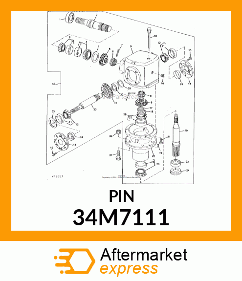 PIN, SPRING 34M7111