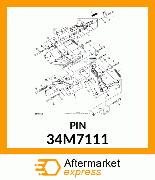 PIN, SPRING 34M7111