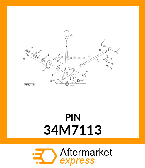 PIN, SPRING 34M7113