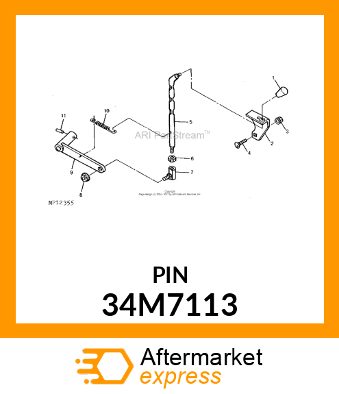 PIN, SPRING 34M7113