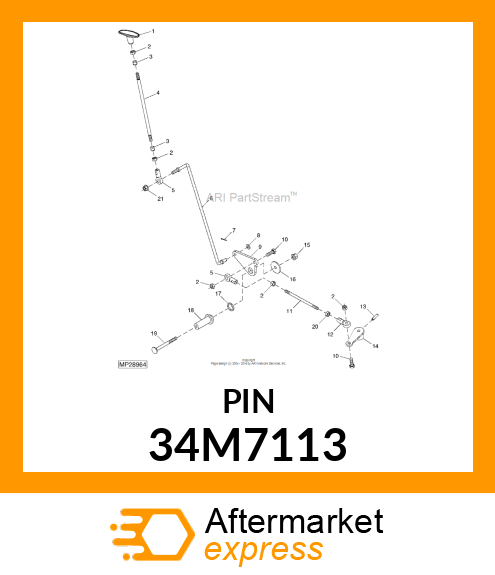 PIN, SPRING 34M7113