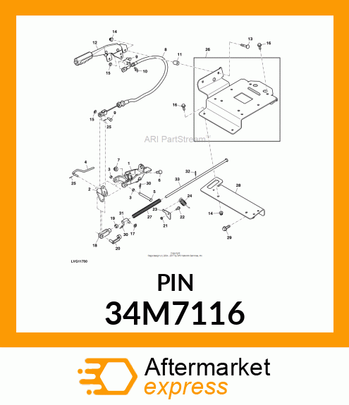 PIN, SPRING, COILED 34M7116