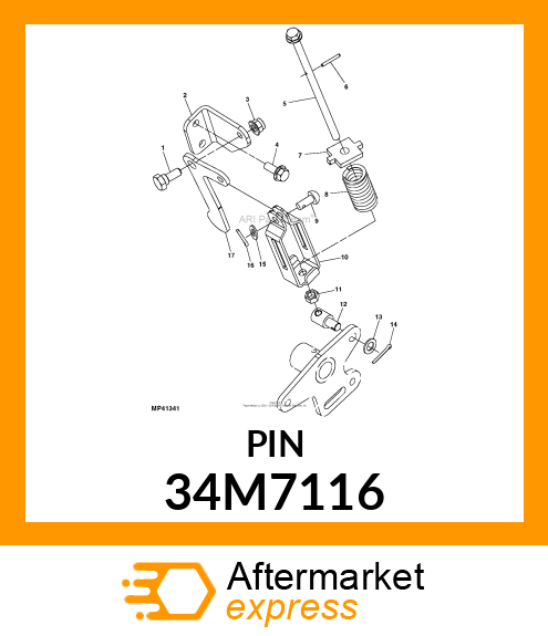 PIN, SPRING, COILED 34M7116