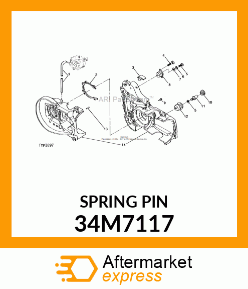 PIN, SPRING 34M7117