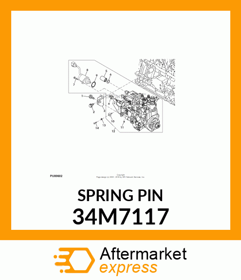 PIN, SPRING 34M7117