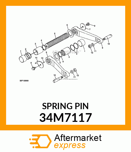 PIN, SPRING 34M7117