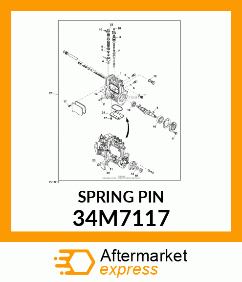 PIN, SPRING 34M7117