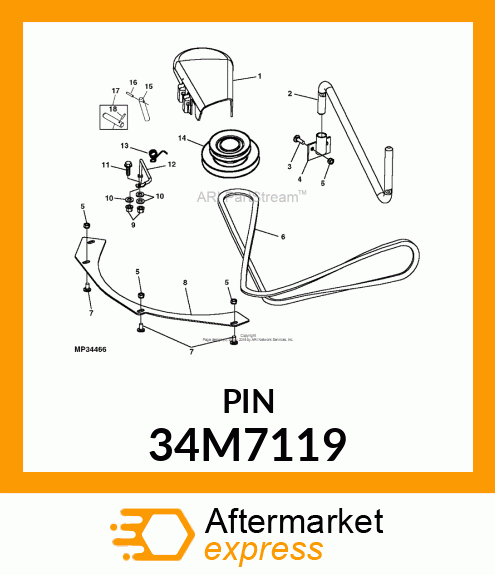 PIN, SPRING 34M7119