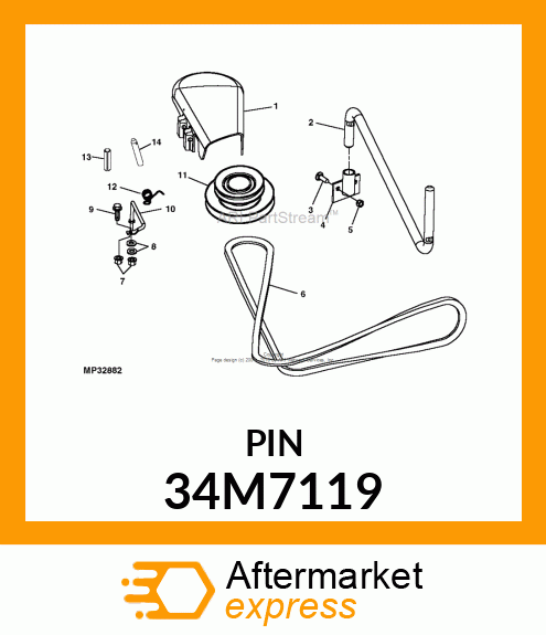 PIN, SPRING 34M7119