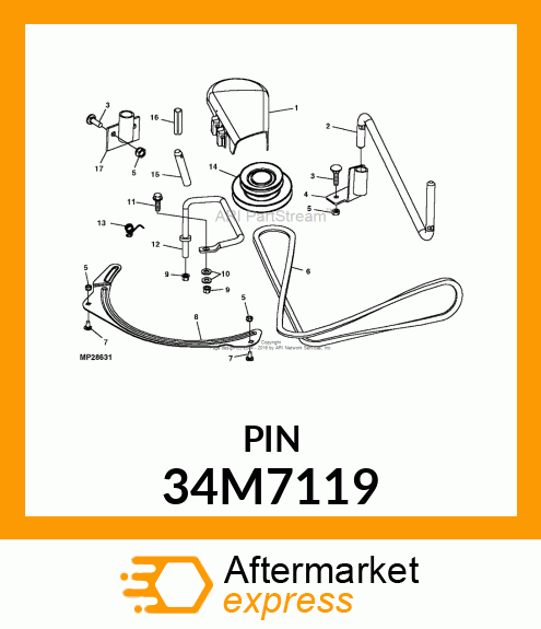 PIN, SPRING 34M7119