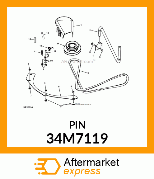 PIN, SPRING 34M7119