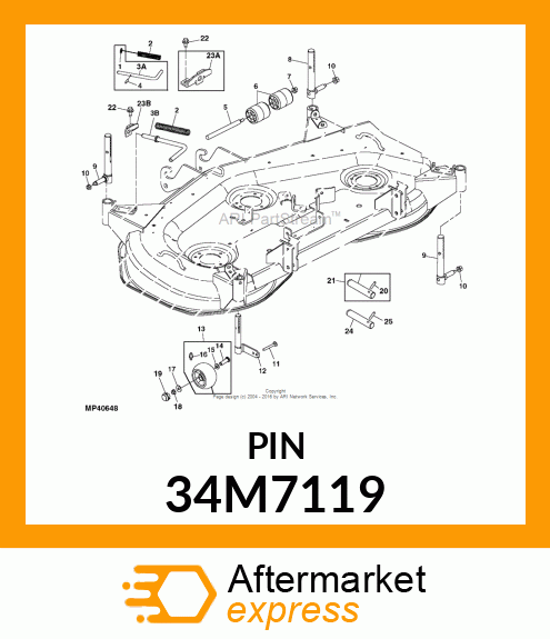 PIN, SPRING 34M7119