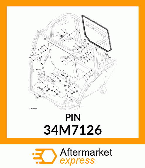 PIN, SPRING 34M7126