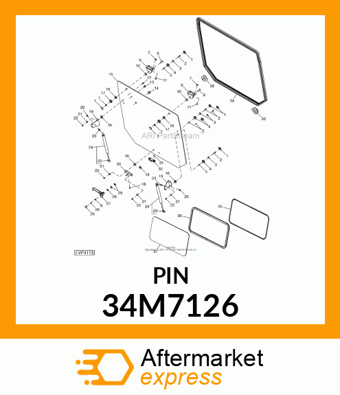 PIN, SPRING 34M7126