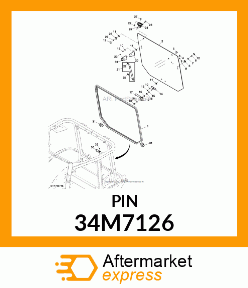 PIN, SPRING 34M7126