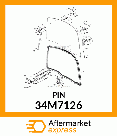 PIN, SPRING 34M7126