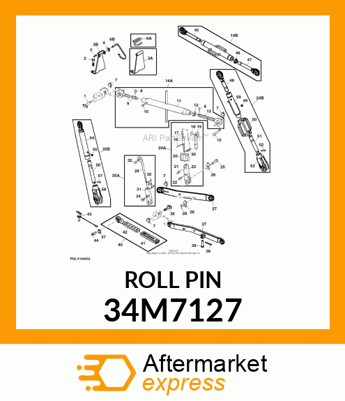 PIN, SPRING, COILED 34M7127