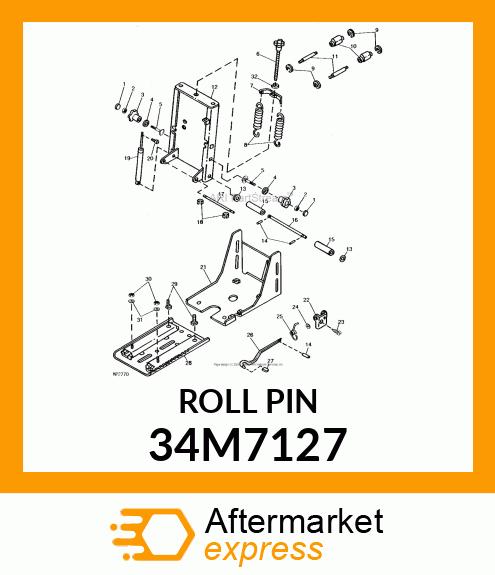 PIN, SPRING, COILED 34M7127