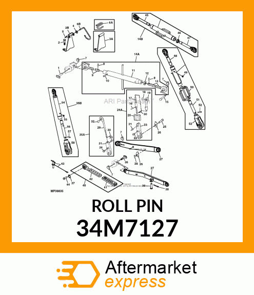 PIN, SPRING, COILED 34M7127