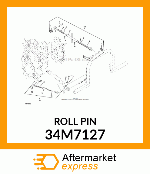 PIN, SPRING, COILED 34M7127