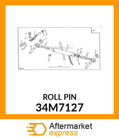 PIN, SPRING, COILED 34M7127