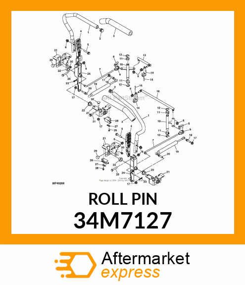 PIN, SPRING, COILED 34M7127