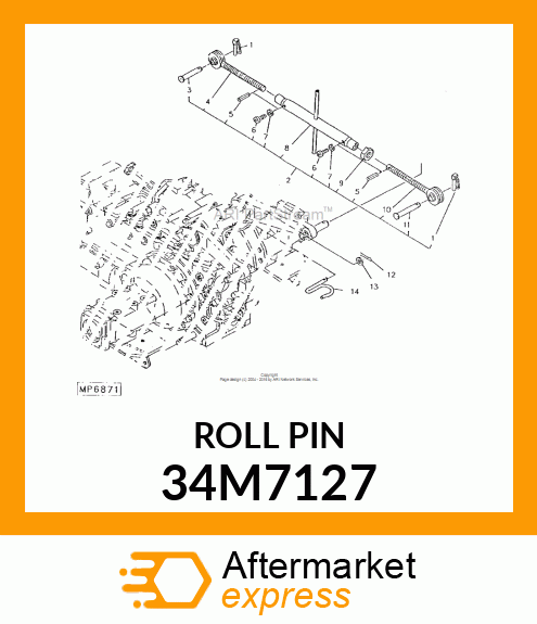 PIN, SPRING, COILED 34M7127