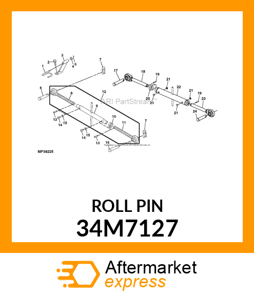 PIN, SPRING, COILED 34M7127