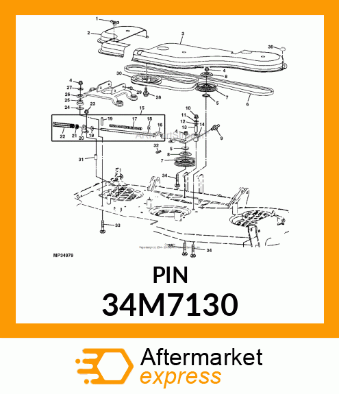 PIN, SPRING, COILED 34M7130