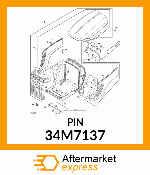 PIN, SPRING 34M7137