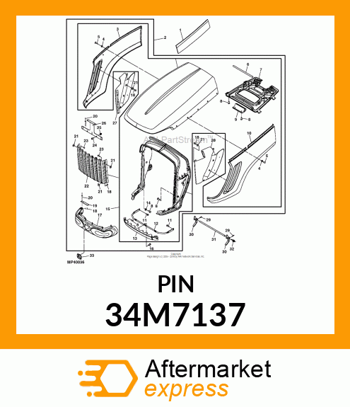 PIN, SPRING 34M7137