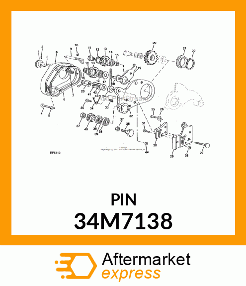 PIN, SPRING 34M7138