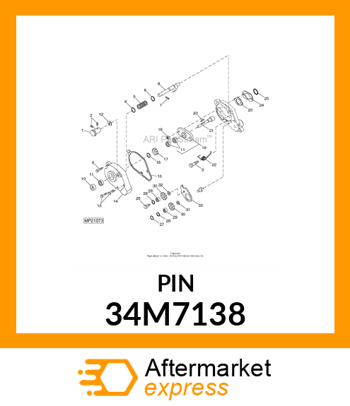 PIN, SPRING 34M7138