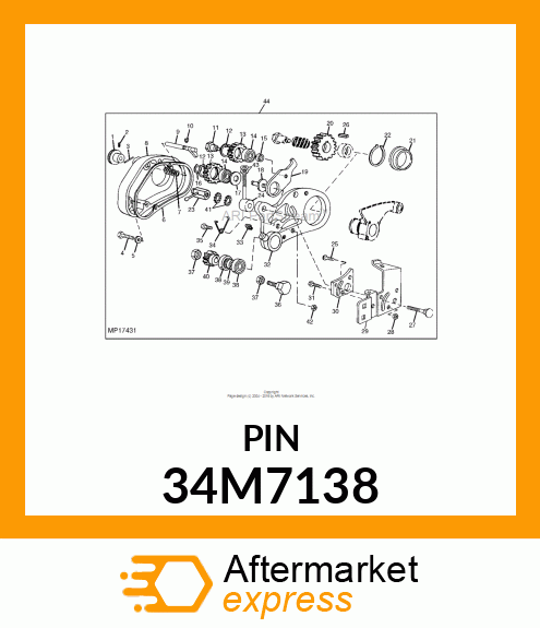 PIN, SPRING 34M7138