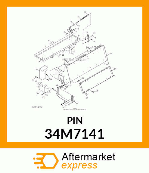 PIN, SPRING, COILED 34M7141