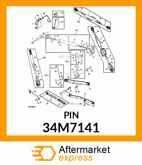 PIN, SPRING, COILED 34M7141