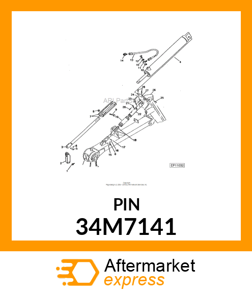 PIN, SPRING, COILED 34M7141