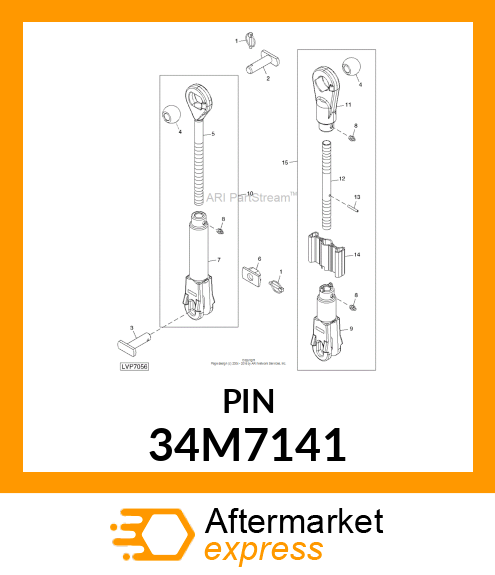 PIN, SPRING, COILED 34M7141