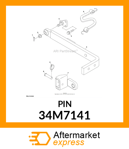 PIN, SPRING, COILED 34M7141