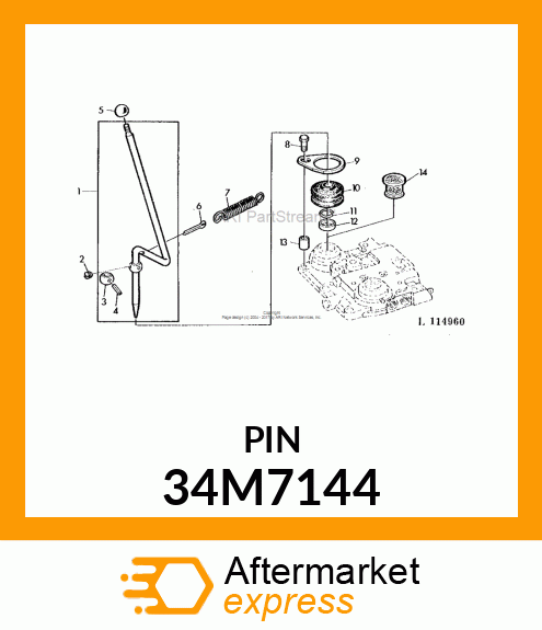 PIN, SPRING 34M7144